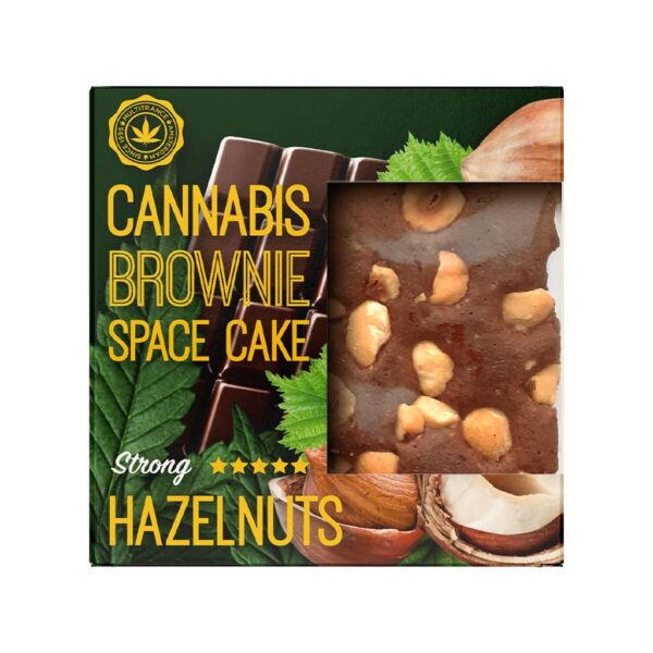 Cannabis Brownie Space Cake – Hazelnuts