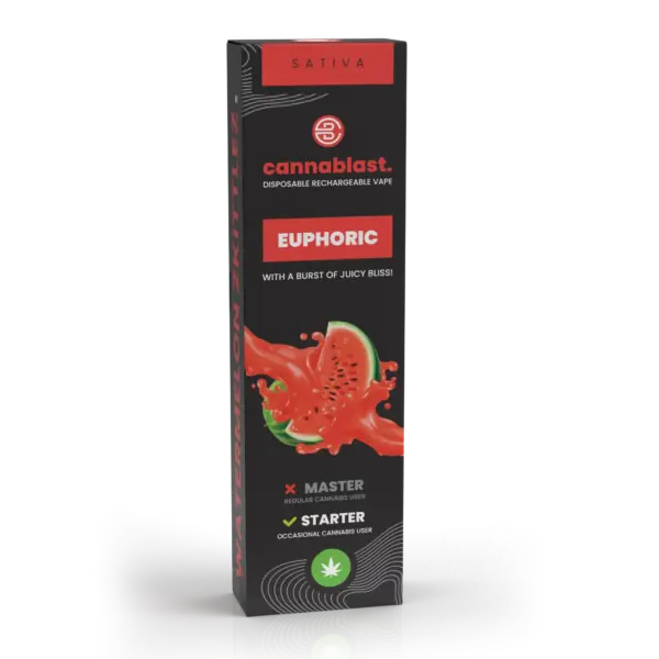 Cannablast Euphoric Watermelon Zkittlez Vape – 1ml